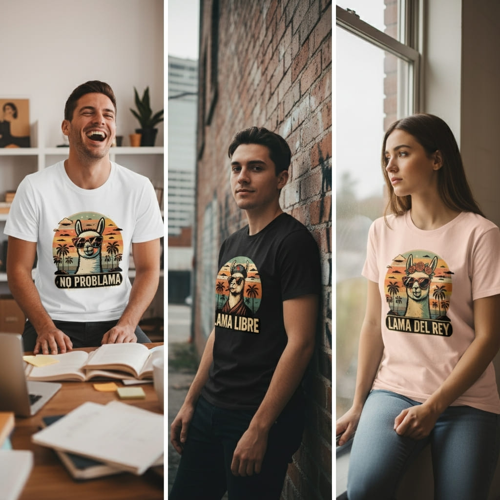 Lifestyle Bild fuer T-Shirts & Statements - Lamaholic