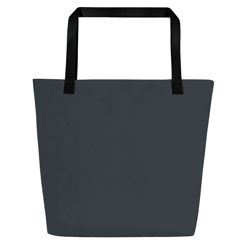 Rückseite der schwarzen Laminator Stofftasche.