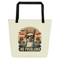 all over in print | Einkaufstasche aus Baumwolle, Stofftasche mit Statement und nachhaltige Alternative zu Plastik