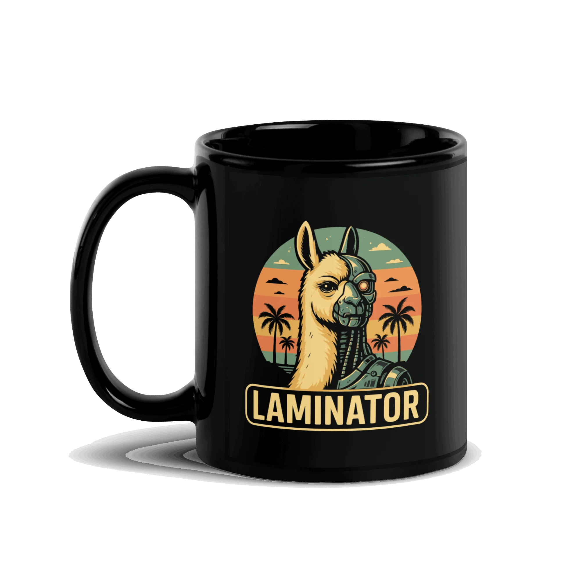 black glossy in mug | Geschenk fuer Kollegen, Kaffeetasse mit lustigem Spruch und originelle Kaffeetasse