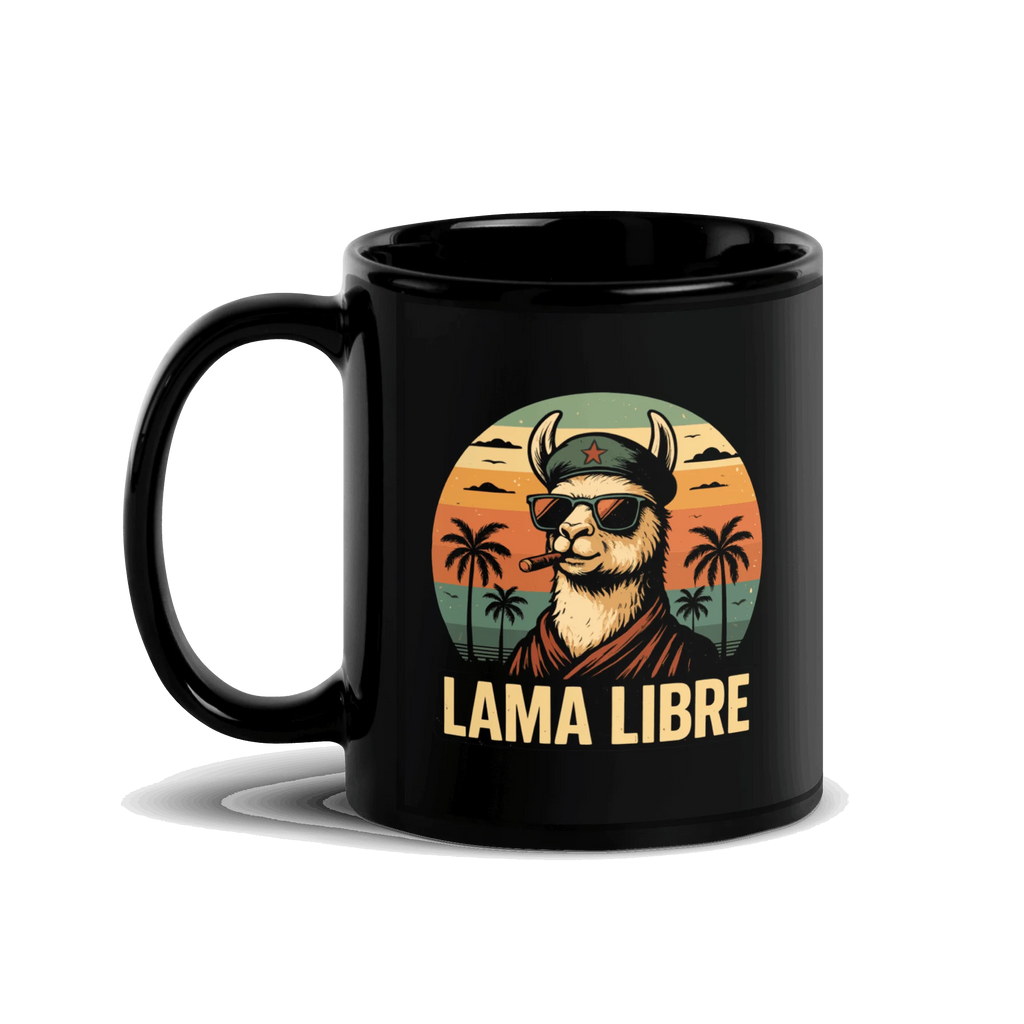 black glossy in mug | Geschenk fuer Kollegen, originelle Kaffeetasse und Kaffeetasse mit lustigem Spruch