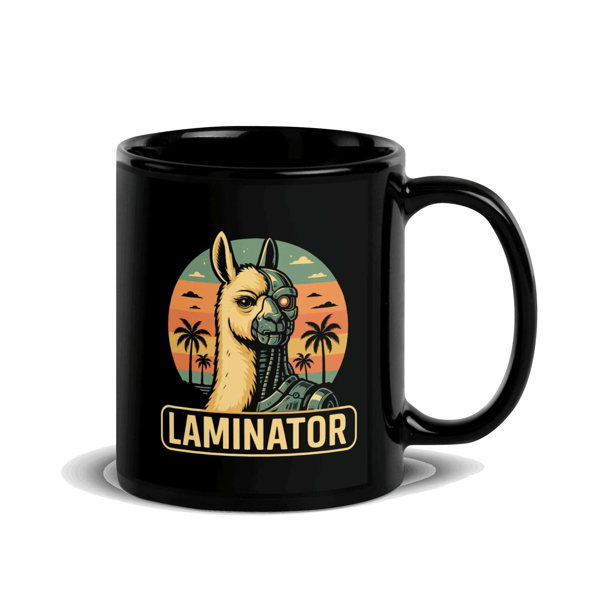 black glossy in mug | Geschenk zum Geburtstag, grosse Tasse und Morgenritual Kaffee