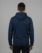 Lama Del Rey Hoodie in Dunkelblau French Navy für Herren Rückenansicht - Coole Geschenkidee
