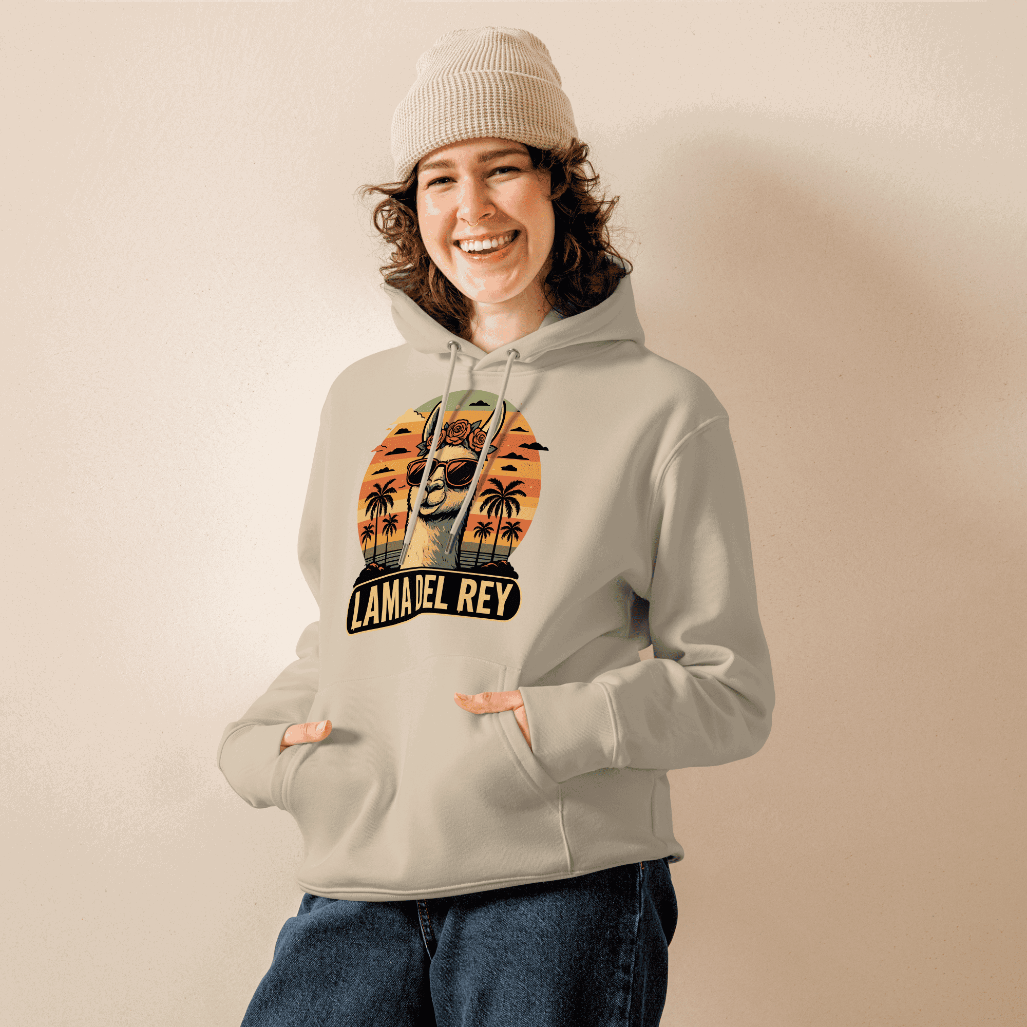 Lama Del Rey Hoodie | Deine tragbare Melancholie