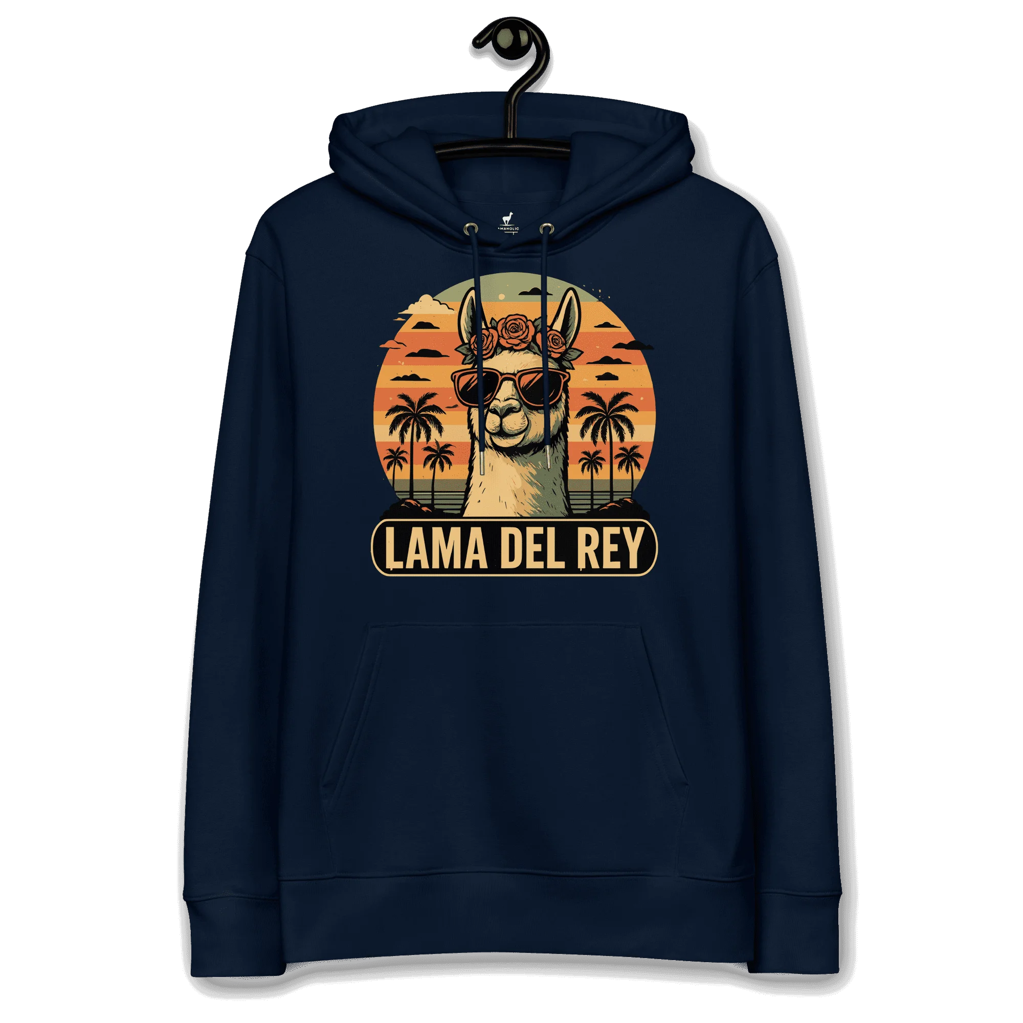 lamaholic lama in del | Statement Hoodie, Geschenk fuer kalte Tage und gemuetliches Herren Outfit