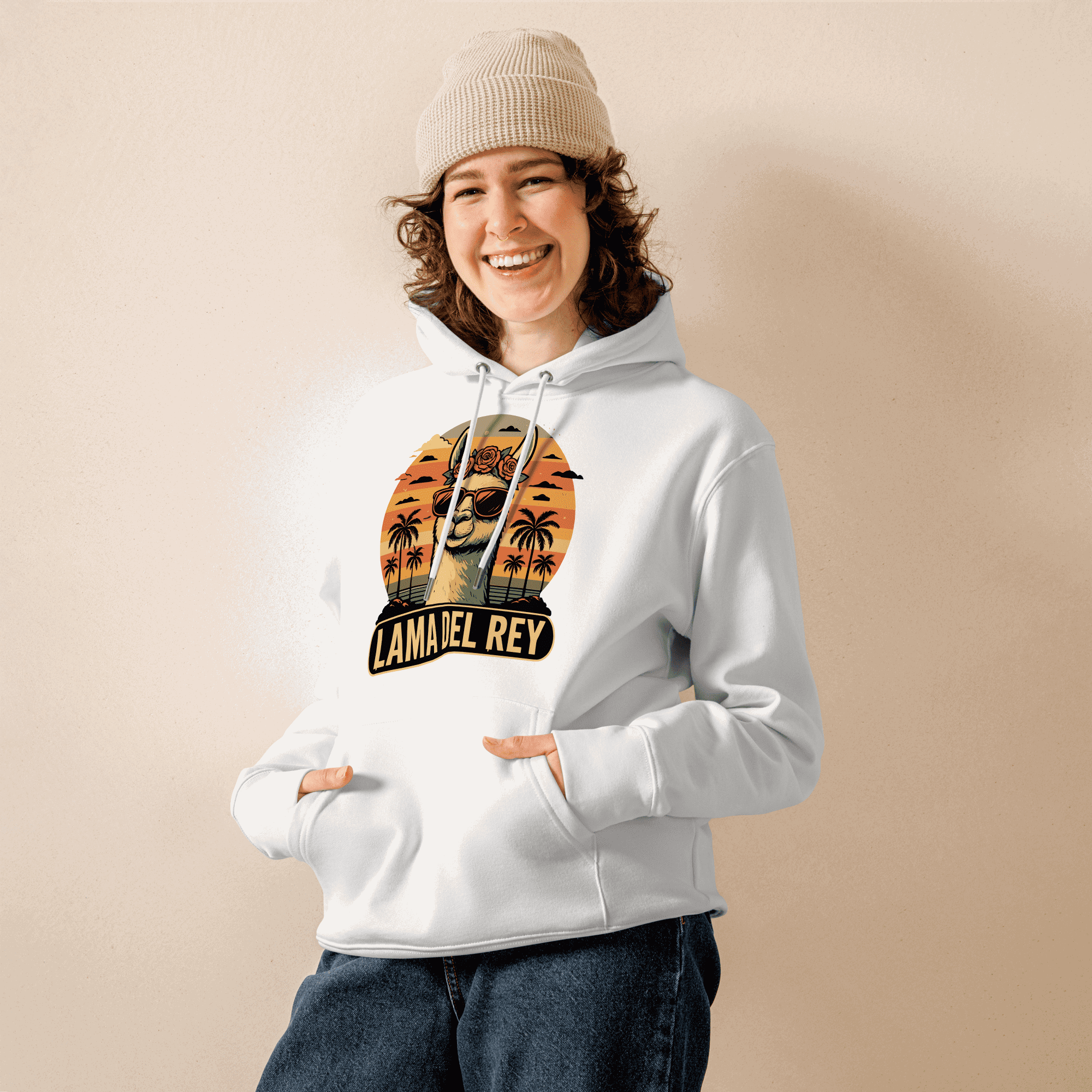 Lama Del Rey Hoodie | Deine tragbare Melancholie