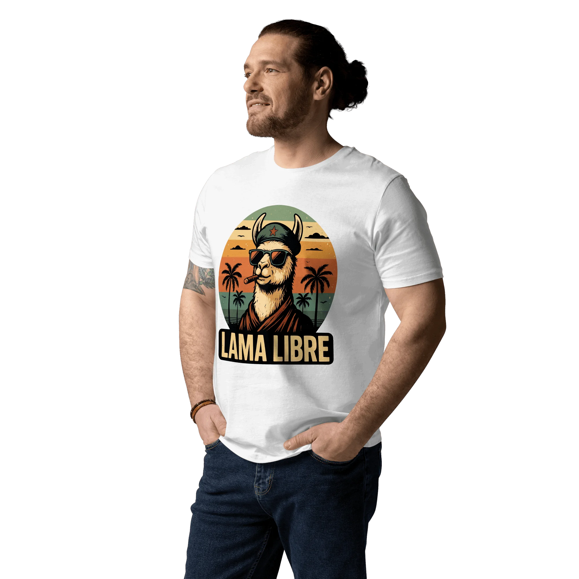 lamaholic lama in libre | hochwertiger Druck fuer Herren als Geschenkidee fuer Frauen, cooler Spruch