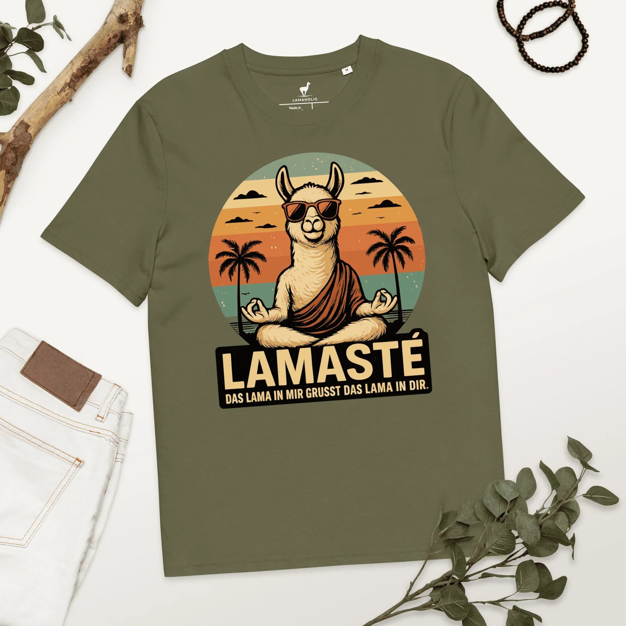 Lamasté T-Shirt | Das Lama in mir grüsst das Lama in dir