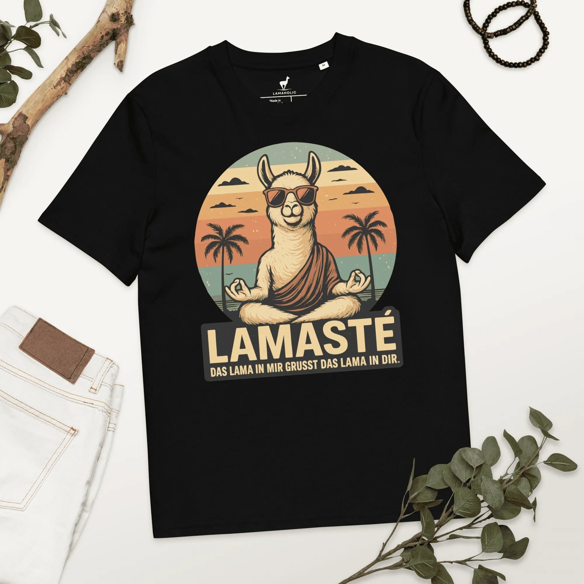 Lamasté T-Shirt | Das Lama in mir grüsst das Lama in dir