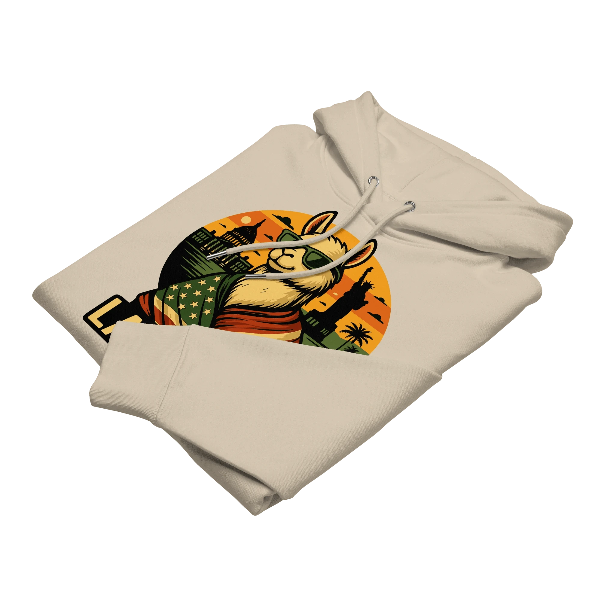 lamaholic lamerica in hoodie | bequeme Kleidung fuer Zuhause, Unisex Pullover und Geschenk fuer kalte Tage