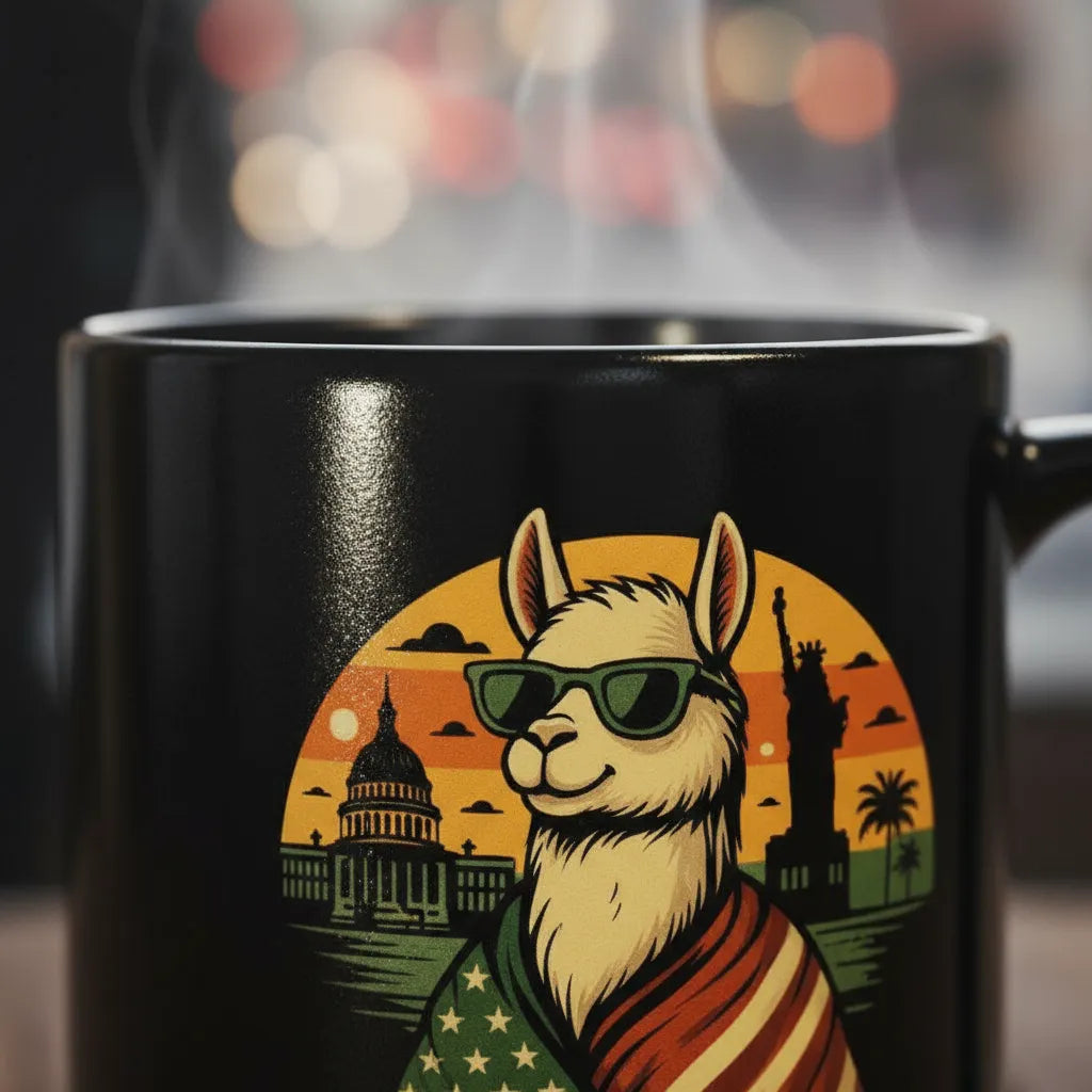 lamaholic lamerica in tasse | Keramiktasse, Geschenk zum Geburtstag und Buero Tasse
