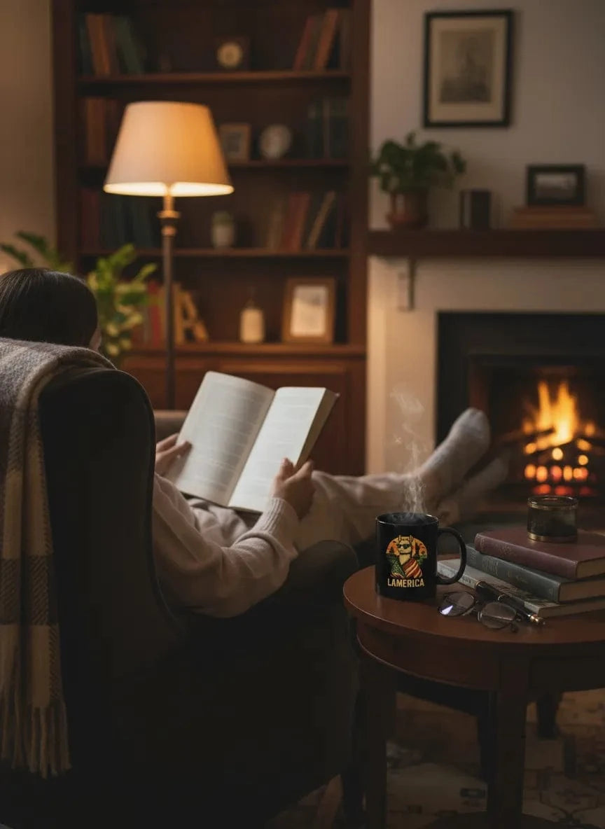 lamaholic lamerica in tasse | originelle Kaffeetasse, Geschenk fuer Kollegen und Keramiktasse