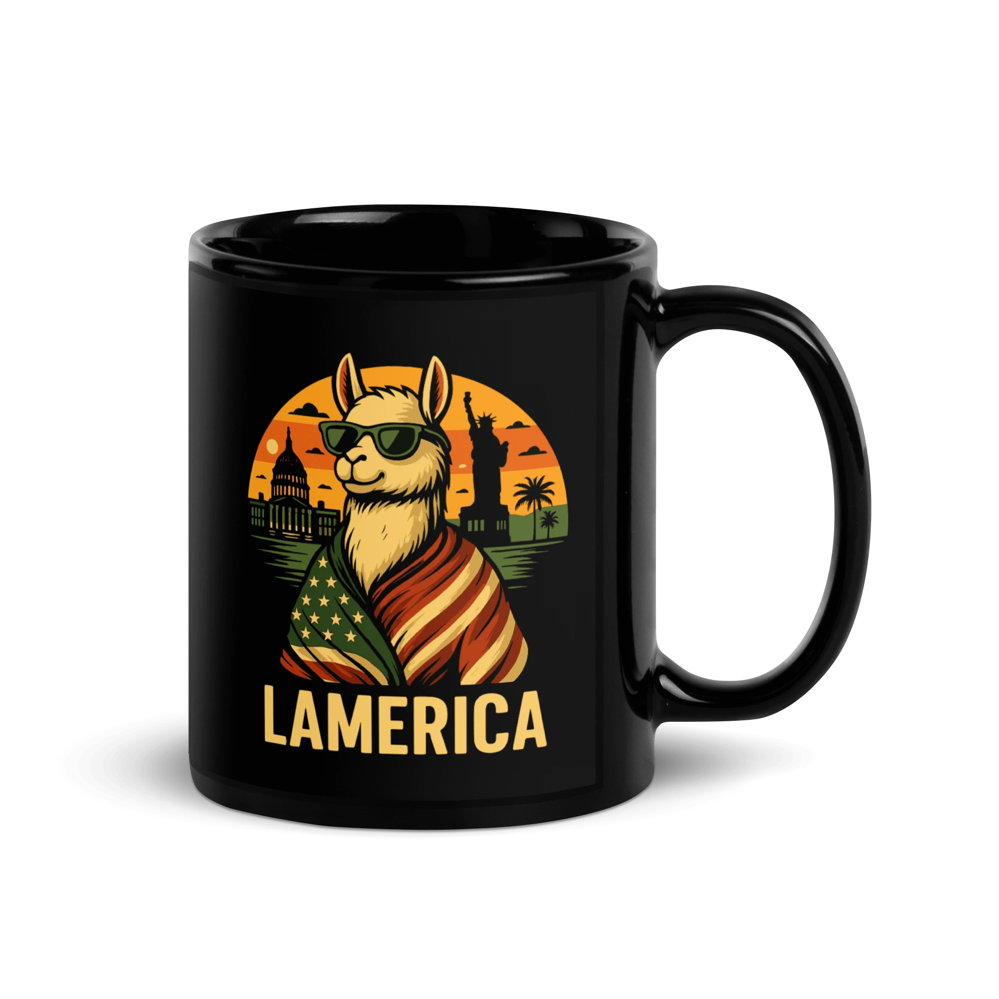 lamaholic lamerica in tasse | Geschenk fuer Kollegen, Geschenk zum Geburtstag und grosse Tasse
